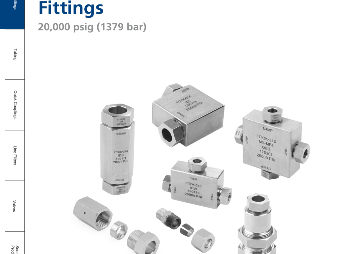 Фитинги среднего давления 20M Series