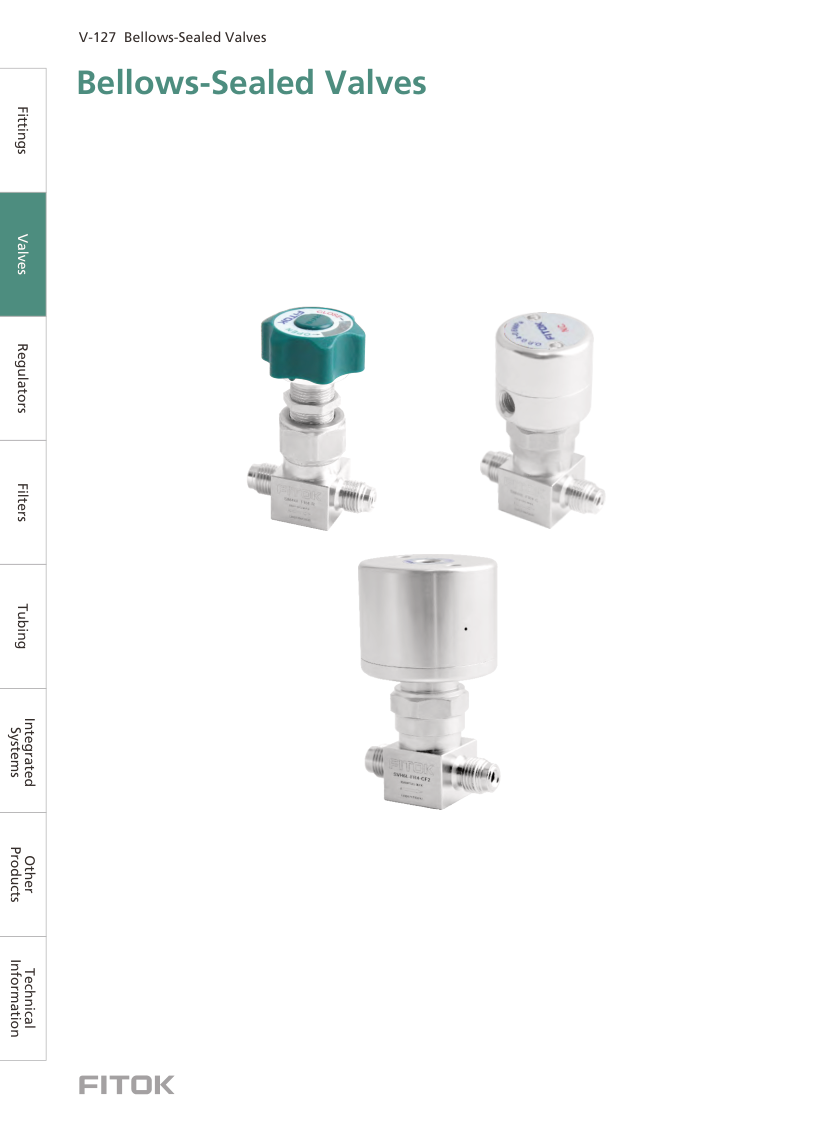 Bellows-Sealed Valves SM / SVH Series