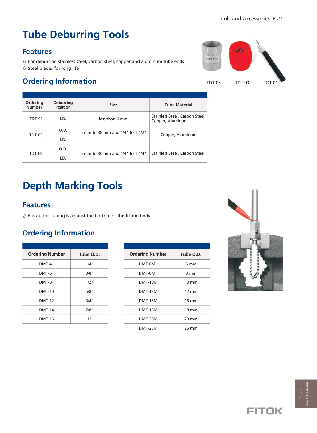 Инструмент для снятия заусенцев и разметки TDT / DMT