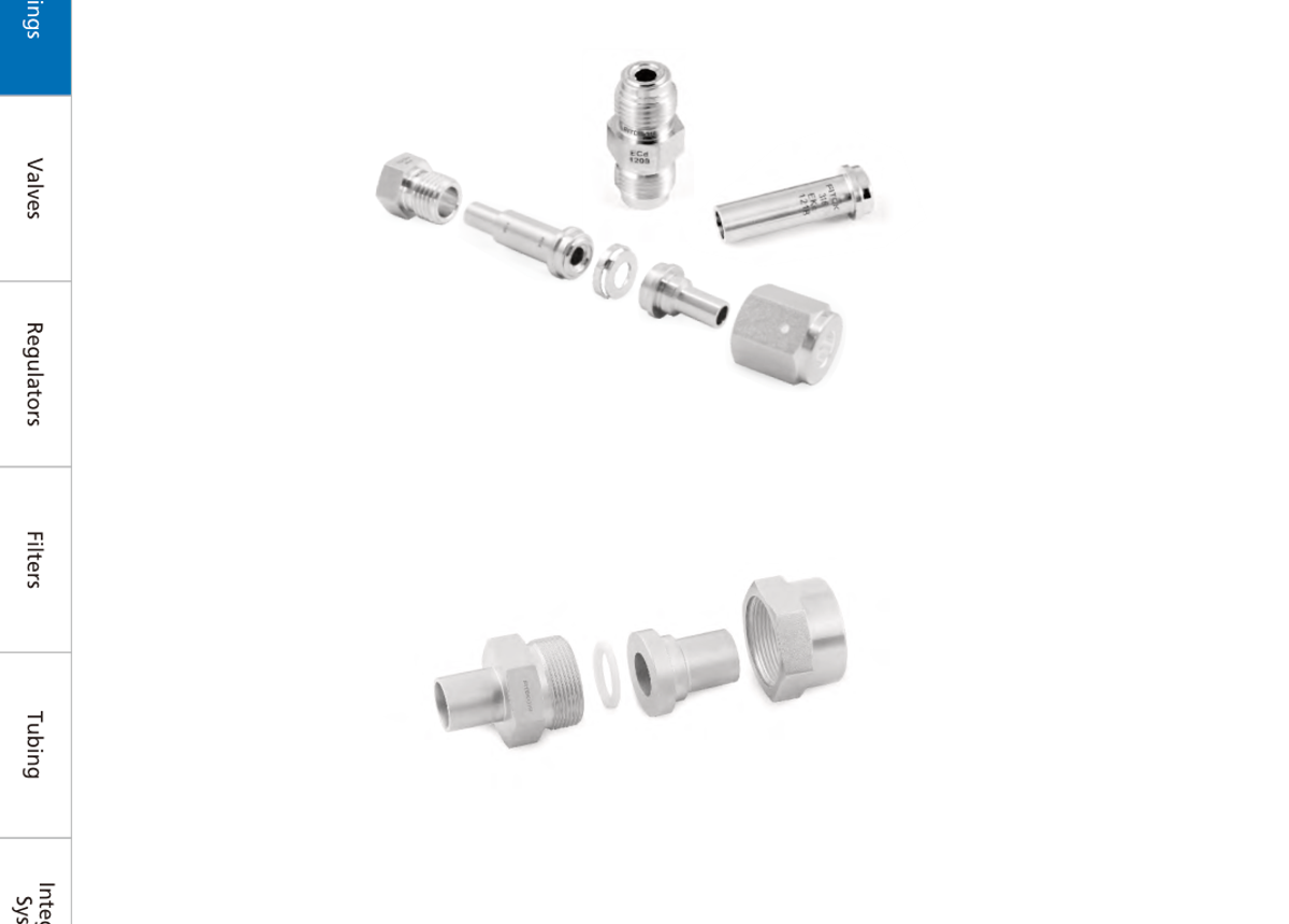 Фитинги с торцевым уплотнением