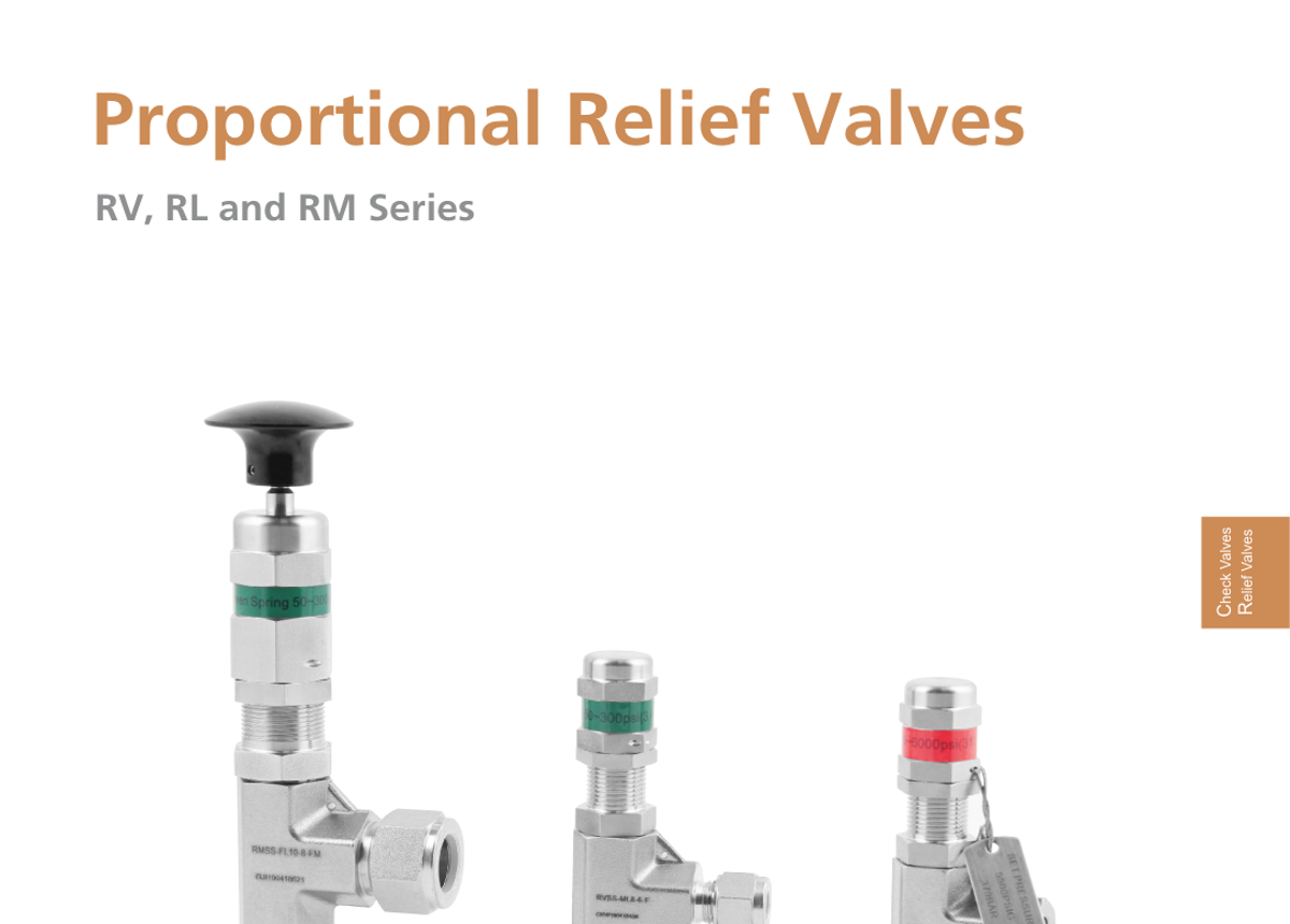 Пропорциональные предохранительные клапаны RV / RM / RL Series